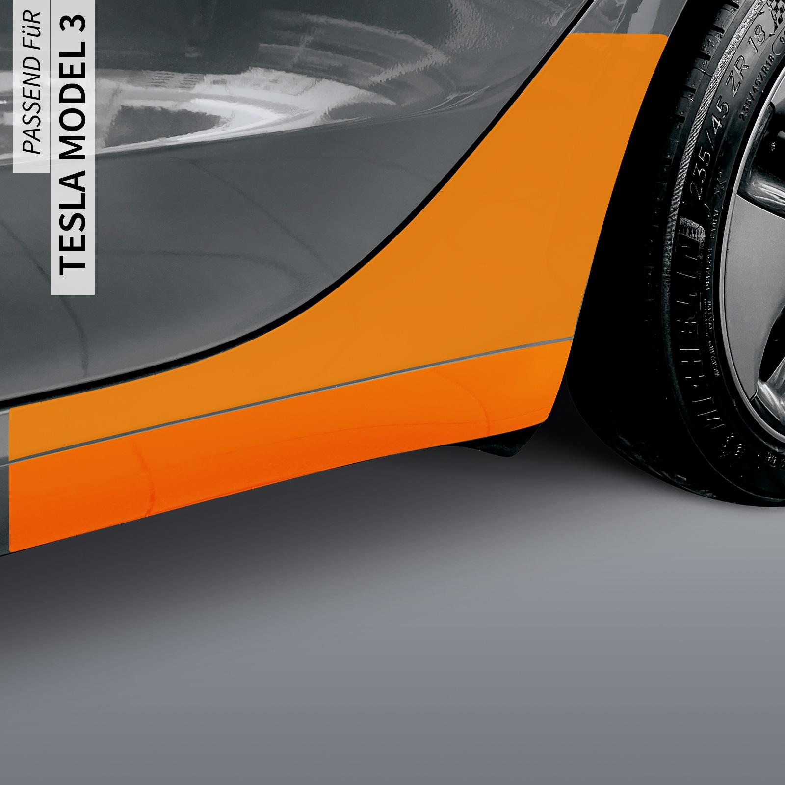Lackschutzfolie Radlauf / Seitenwand für Tesla Model 3 ab BJ 02/2019 + Facelift-Modelle