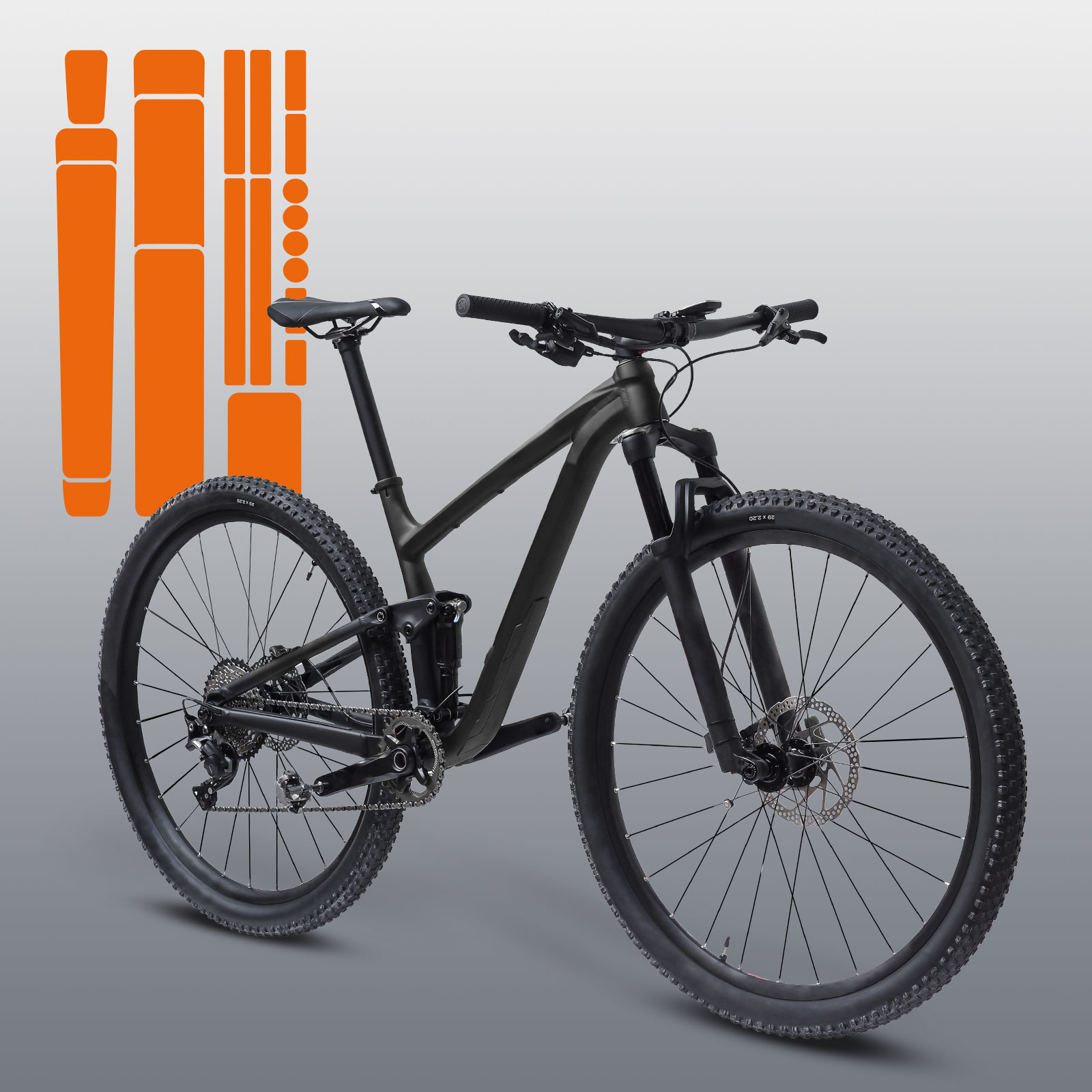 Mountainbike-Folie bestellen bei den Lackschutzexperten von Lackschutzfolie24 für den qualitativ hochwertigen Lackschutz deines geliebtes Mountainbike