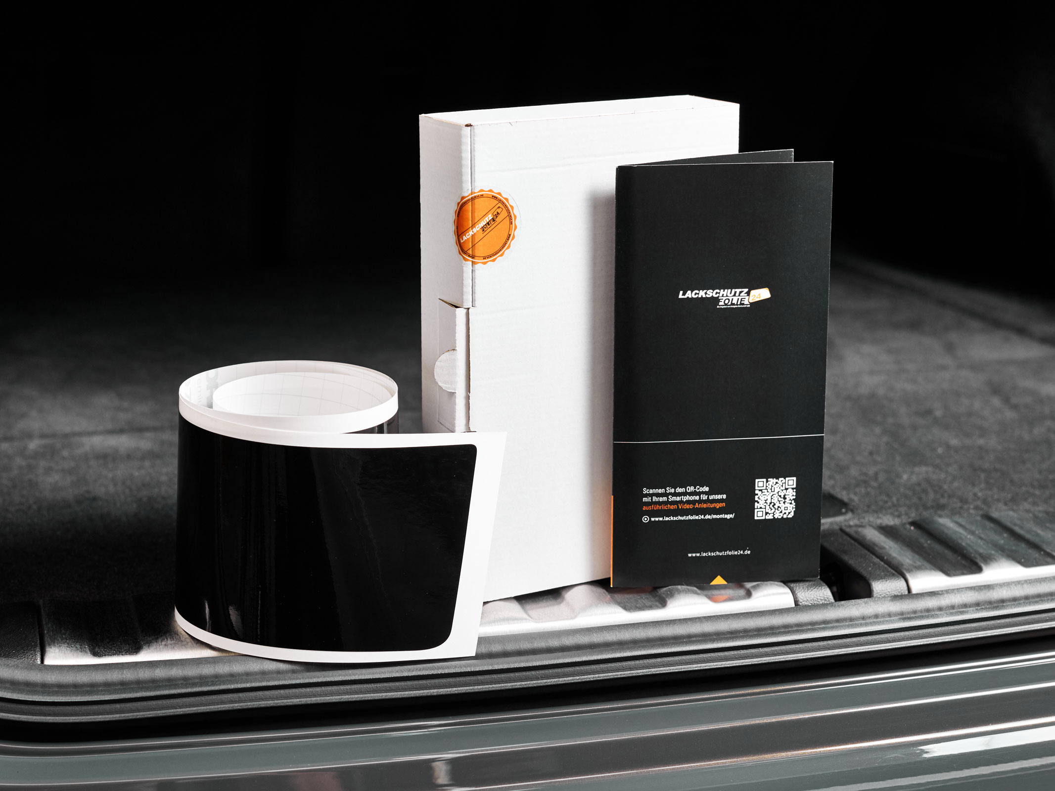 Ladekantenschutzfolie - Schwarz Glatt Hochglänzend für Renault Talisman Grandtour (Kombi) ab BJ 01/2016