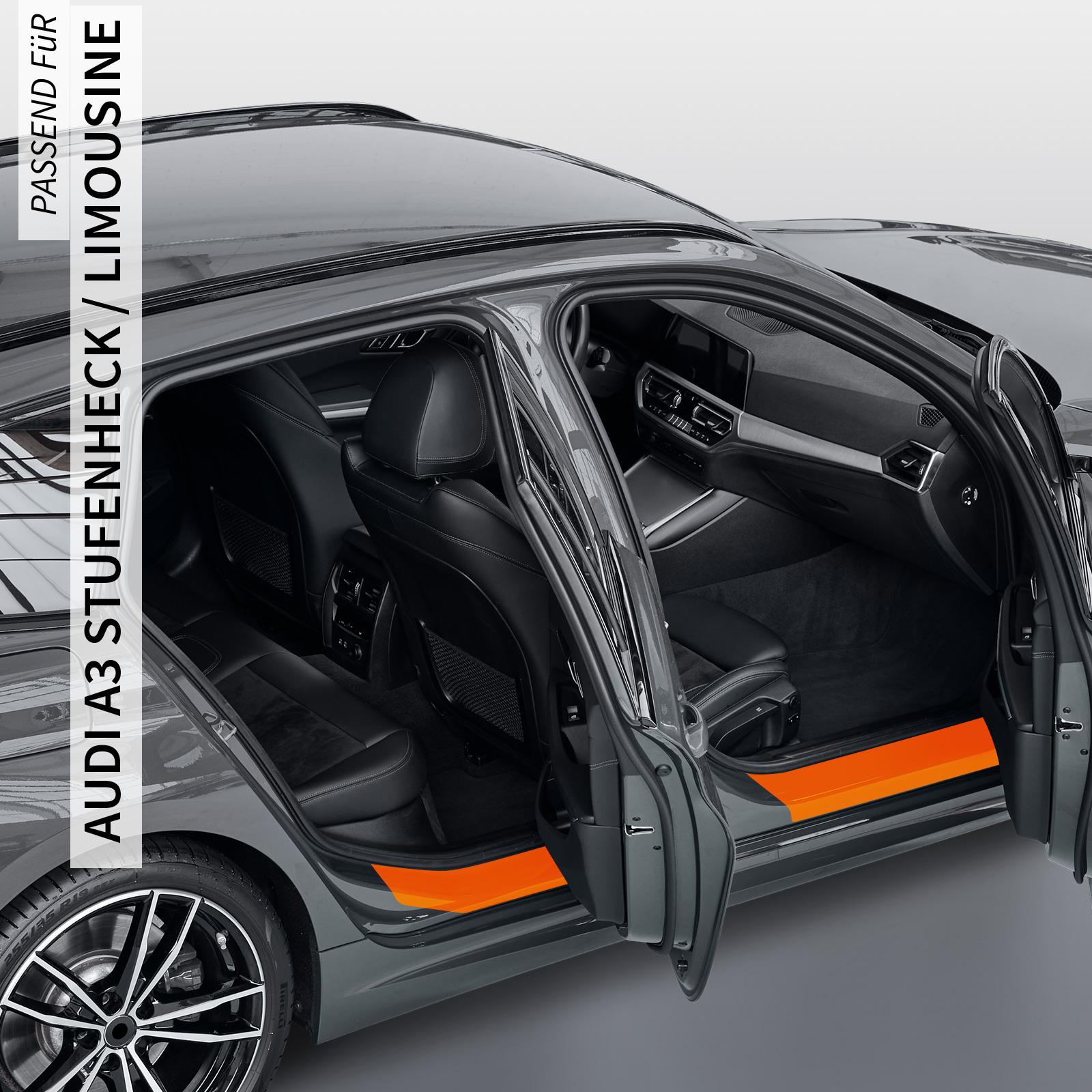 Einstiegsleistenschutzfolie für Audi A3 Stufenheck / Limousine Typ 8Y, S-LINE, ab BJ 07/2020